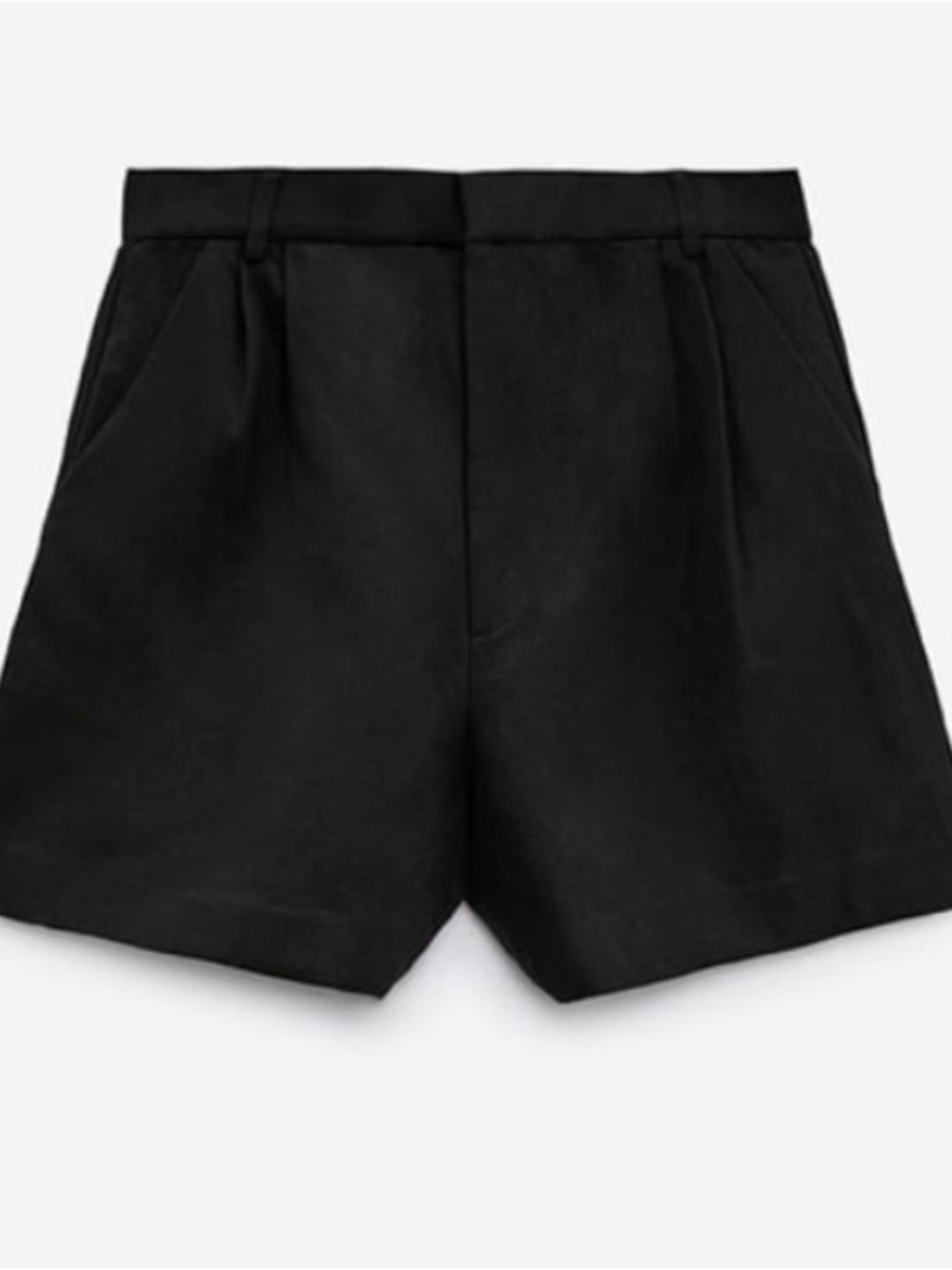 Zara black dress shorts